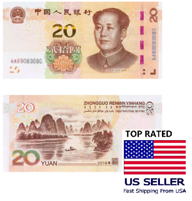 #ad 10PCs 2019 CHINA 20 YUAN RMB BANKNOTE CURRENCY UNC CHINESE PAPER MONEY RENMINBI $54.99