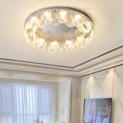 #ad Glass Ceiling Lights Bedroom Chandelier Lighting Living Room Bar Pendant Light $424.86