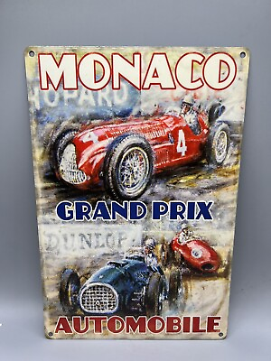 #ad Monaco Grand Prix 12” x 8” Metal Sign $9.99