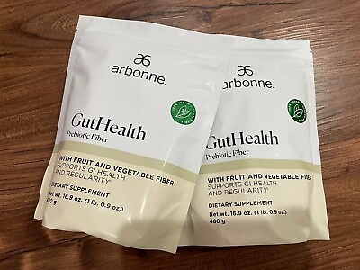 #ad Arbonne GutHealth Prebiotic Fiber 2 Packs 16.9 Oz Each EXP 11 2026 $65.00