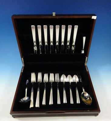 #ad Old Lace by Towle Sterling Silver Flatware Set For 8 Service 36 Pieces $1895.00