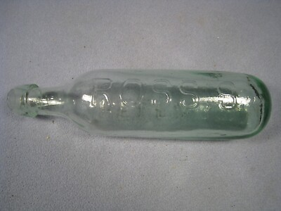 #ad Antique round bottom bottle Ross#x27;s Belfast Ireland green glass torpedo bottle $39.99