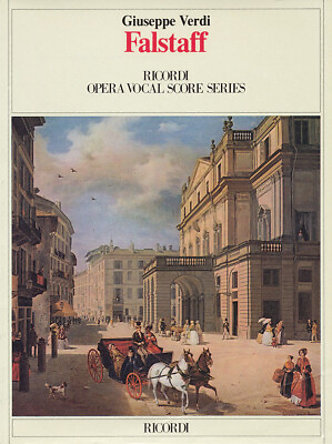 #ad Giuseppe Verdi Falstaff Opera Vocal Score amp; Piano Classical Sheet Music Book $42.95