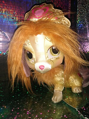 #ad 🦄BlipToys Palace Pets Princess Aurora Gold Cat Fluffy Tail Ears Crown 10quot; Plush $65.00