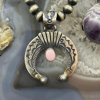#ad Eva amp; Linberg Billah Sterling Pink Conch Shell Decorated Naja Unisex Pendant #1 $135.00