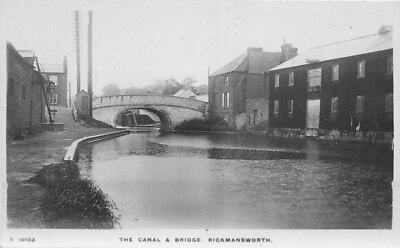 #ad UK Hertfordshire Kingsway Canal Bridge S 10103 RPPC Photo Postcard 22 2847 $17.49
