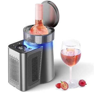 #ad Yeego Smart Wine Champagne Chiller Electric Bucket Cooler Single Bottle $99.98