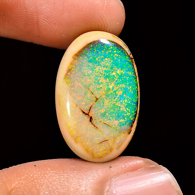 #ad 6.55 Cts. 100% Natural Attractive Monarch Opal Oval 21X13X4 MM Cabochon Gemstone $27.99