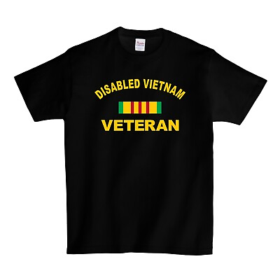 #ad Disabled Vietnam Veteran Ribbon T Shirt Black $17.99