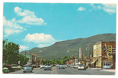 #ad Main Street Heber City Utah Deseret Book Unused Vintage c1950#x27;s Postcard $2.95