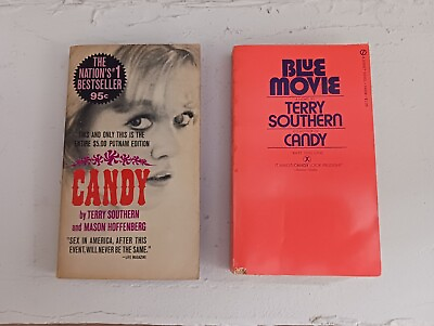 #ad Candy And Blue Movie by Terry Southern 1965 Paperback Lot Of 2 Books 1st Print $30.00