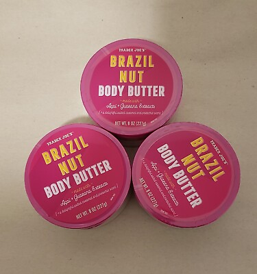 #ad Brand New Trader Joe#x27;s Brazil Nut Body Butter Three Pack Set $43.99