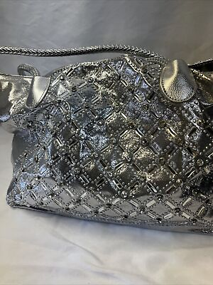 #ad large silver bags for women $29.00