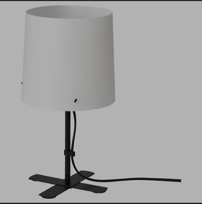 Ikea Barlast Design Ola Wihlborg Black Lamp With White Shade Modern Style $9.99