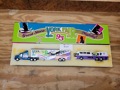 #ad White Rose Collectables 1993 York Fair Semi Truck And Bus $21.00