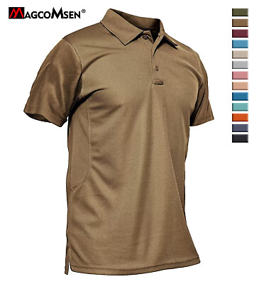 #ad Men#x27;s Polo Shirts Short Sleeve Golf Sport Plain T Shirt Quick Dry Casual Work T $18.98
