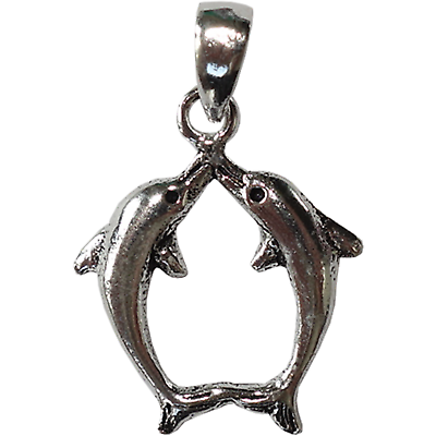 #ad 925 Sterling Silver Dolphin Pendant Mens Womens Ladies Boys Girls Kids Jewellery GBP 5.99
