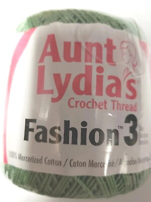 #ad Aunt Lydia#x27;s Crochet Thread Fashion 3 Color Sage $5.00