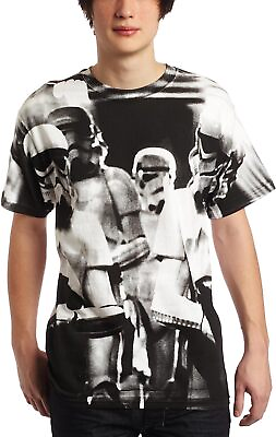 #ad Star Wars Storm Troopers On Patrol Men#x27;s T Shirt Small $11.69
