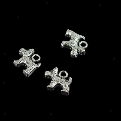 #ad 30Pcs 3D Puppy Terrier Dog Charms Zinc Alloy Pendant Jewelry Finding Crafts $7.09