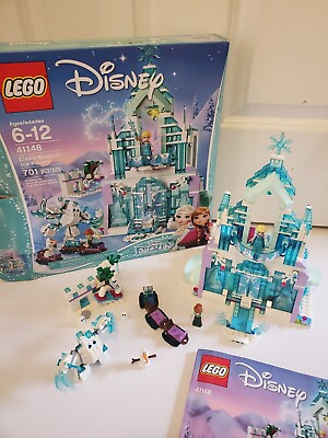 #ad LEGO Disney #41148 Elsa#x27;s Magical Ice Palace Retired Set Complete W Manual $54.99