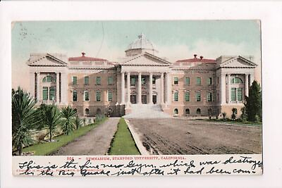 #ad CA Palo Alto Stanford University Gymnasium @1912 postcard w00955 $6.00