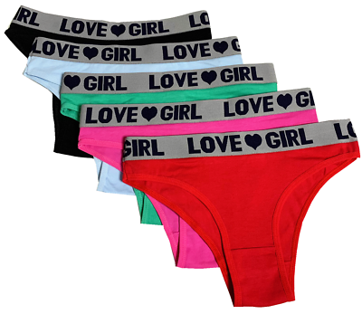 #ad Lot of 5 Womens Hipster Boyshort Briefs Panties Bikini Underwear Cotton #F122 $10.99