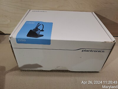 #ad Plantronics CS510 Black Wireless Over the Head Monaural Telephone Headset System $45.00