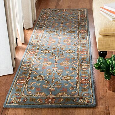 #ad Heritage Collection Runner Rug 23 x 10 Blue amp; Blue Handmade Traditiona $116.94