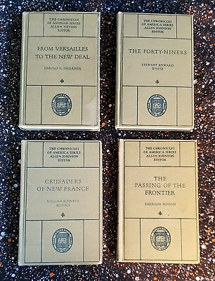 #ad The Chronicles of America Series Volumes 4 25 26 51 Yale press c 1918 $45.00