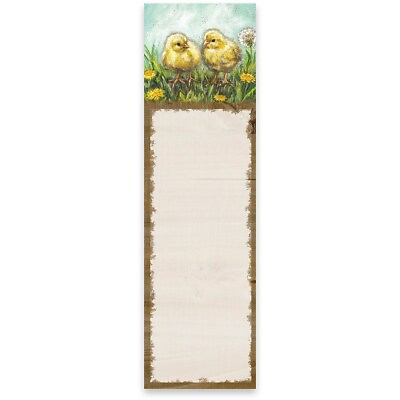 #ad NEW LIST NOTEPAD Chicks Peeps Easter Spring Farm Paper Tablet Letter $7.99