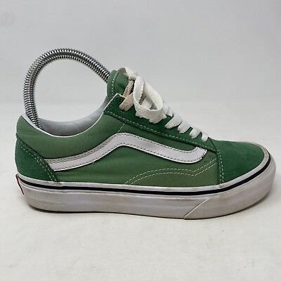 #ad Vans Shoes Mens 4 Womens 5.5 Unisex Green Low Top Suede Canvas Skater $22.45