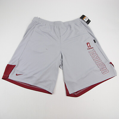 #ad Stanford Cardinal Nike OnField Practice Shorts Men#x27;s Gray Red New $28.49