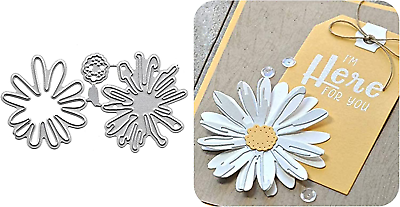 #ad Daisy Flower Cutting Dies Metal Cutting Dies Stencils Scrapbooking Bloom Die Cu $6.29