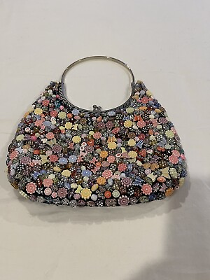 #ad Artisan Unique Handmade HandBag W Buttons Used A Few Times From The 90s $9.99