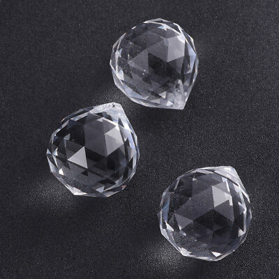 #ad #ad 20pcs Crystal Ball Prism Pendant Chandelier DIY Suncatcher Crystals $18.18
