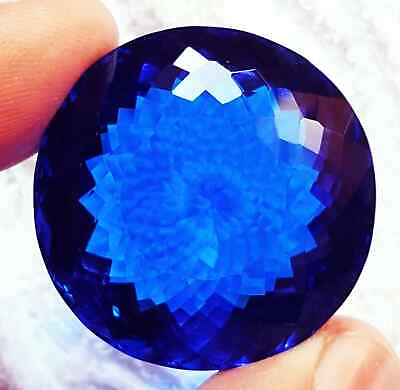 #ad #ad EGL Certified 600 Ct Natural Brazilian Round Cut Blue ColourTopaz Loose Gemstone $72.58