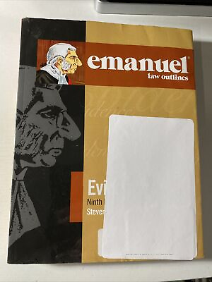 #ad Emanuel Law Outlines for Evidence $34.39