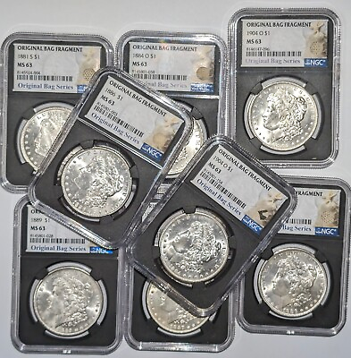 #ad 1878 1904 PDSO $1 Morgan Silver Dollar NGC MS63 Original Bag Series 1 COIN $99.00