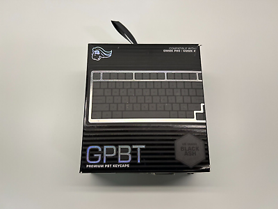 #ad Glorious GPBT ANSI Mechanical Keyboard Keycaps Black Ash $25.00