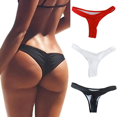 #ad Womens Sexy Briefs Bikini Bottom Thong Beachwear Swimwear Swimming Underwear $2.59