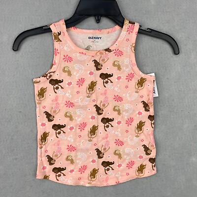 #ad Old Navy Girls Pink Mermaid Tank Top Size 5T New $7.88