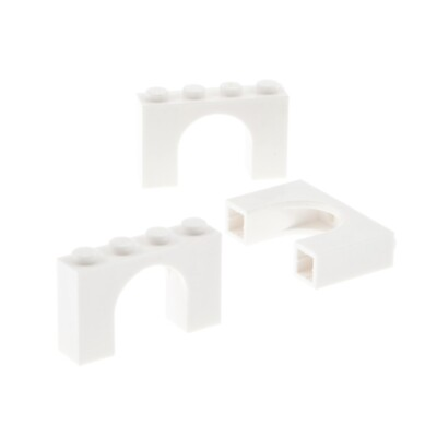 #ad 3x Lego Arch Stone 1x4x2 White Gate Arch Castle Window Bridge 6031098 6182 $1.99