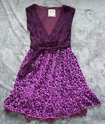 #ad Free People Vintage Dress Purple Size 8 $14.25