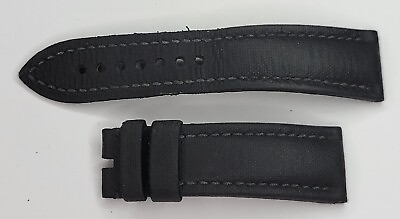 #ad Authentic Blancpain Black Sailcloth Watch Strap 23 20mm 74113mm OEM n.3 $229.00