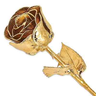#ad Naturel Long Stem REAL ROSE Dipped in 24 Gold Gift box. Mothers days Gift $110.00