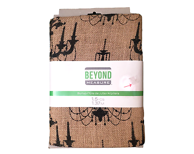 Beyond Measure Burlap CHANDELIER Print 54quot; x 47quot; $18.00