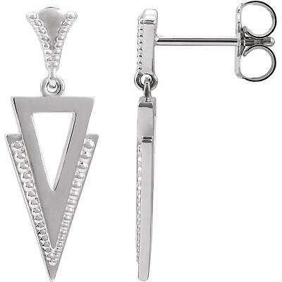 #ad Sterling Silver Geometric Dangle Earrings Fine Jewelry for Women $196.80