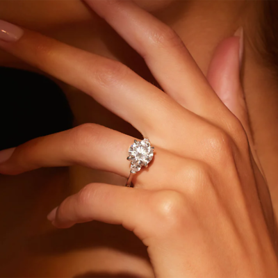 #ad Gold Ring IGI GIA Lab Created White 18K Wedding Diamond Certified Round 1 Carat $1089.60