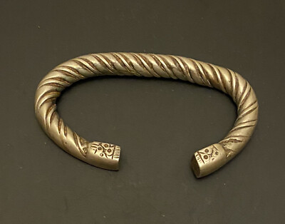 #ad Antique African Silver Bracelet $349.77